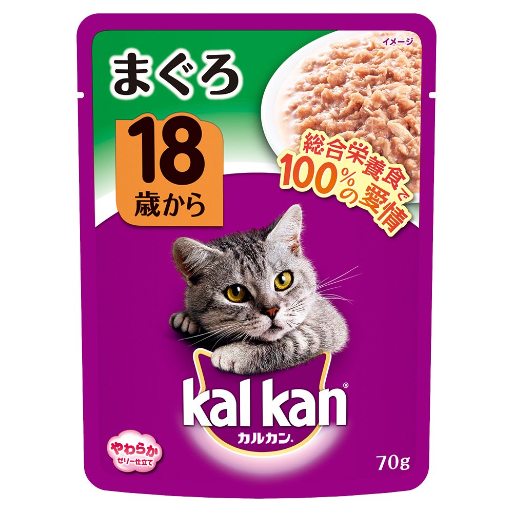パウチ　１８歳　まぐろ　７０ｇX１６０袋　キャットフード　超高齢猫用　マース　ＣＲＣ35―20―70―20―73