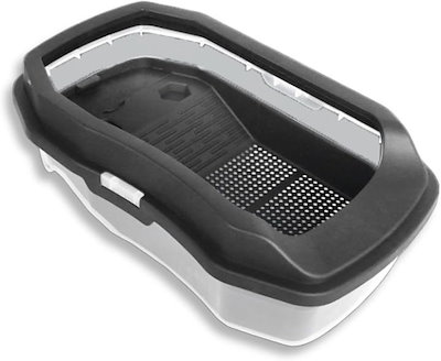 他サイト： 水槽 亀 亀水槽 亀の水槽 飼育ケース カメ かめ 大きい 45x27x14cm フェンス付 脱出防止 爬虫類 飼育ボックス ３層構造 亀との癒やし空間(焦げ茶, 大)の商品画像