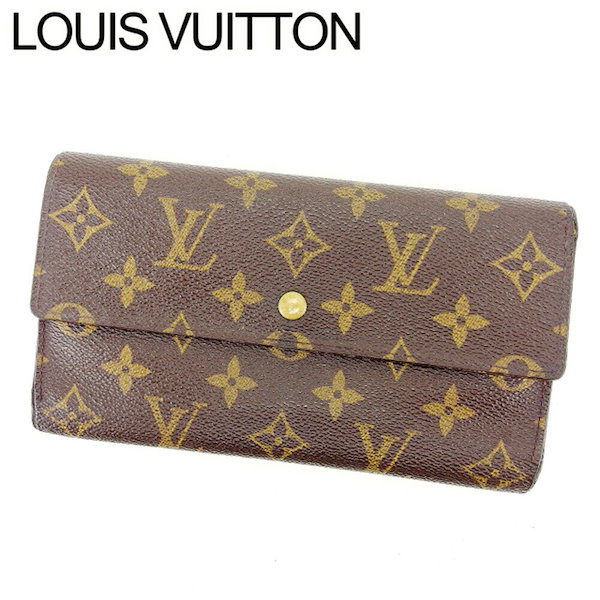 Qoo10] Louis Vuitton 三つ折り財布 モノグラム ポルトトレゾー