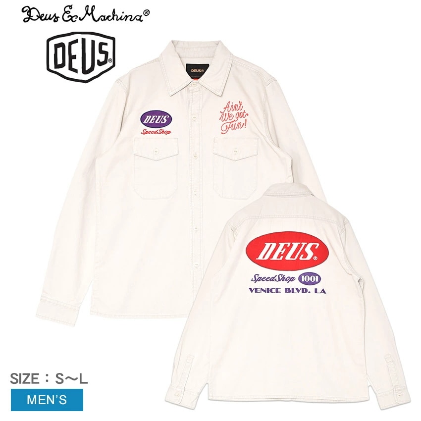 エクス マキナ TIN LIZZIE SHIRT DMP255932 メンズ ウェア トップス 長袖 羽織 おしゃれ ロゴ カジュアル ストリート 刺繍 アップリケ 厚手