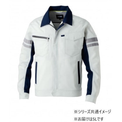 桑和 964 長袖ブルゾン(反射材付き) 5Lサイズ シルバーグレー(22) SOWA