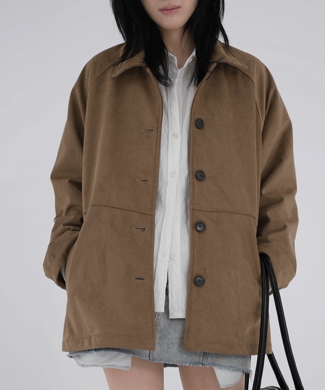 ジア·スエード ハーフコート