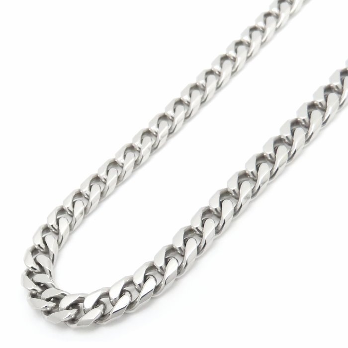 喜平ネックレス Pt850プラチナ メンズ 8面 シングル 50cm 50.4g/76407【中古】