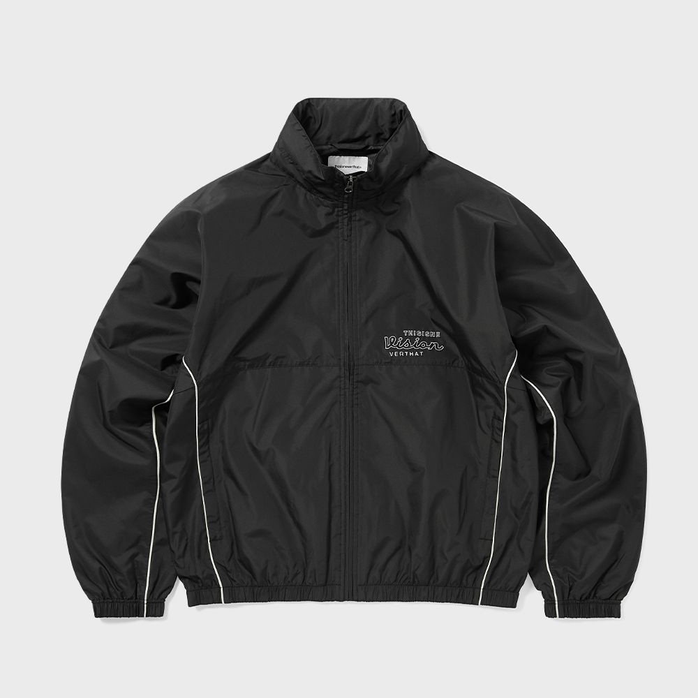 ディス・イズ・ネヴァー・ザットのウォームアップジャケットブラック