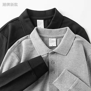 4色 春秋 ポロシャツ メンズ Polo 長袖 ビジネス Tシャツ オフィス トップス 紳士服 トップス