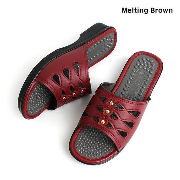 女性カジュアルスリッパ シークレットヒール オフィスの履物 2色