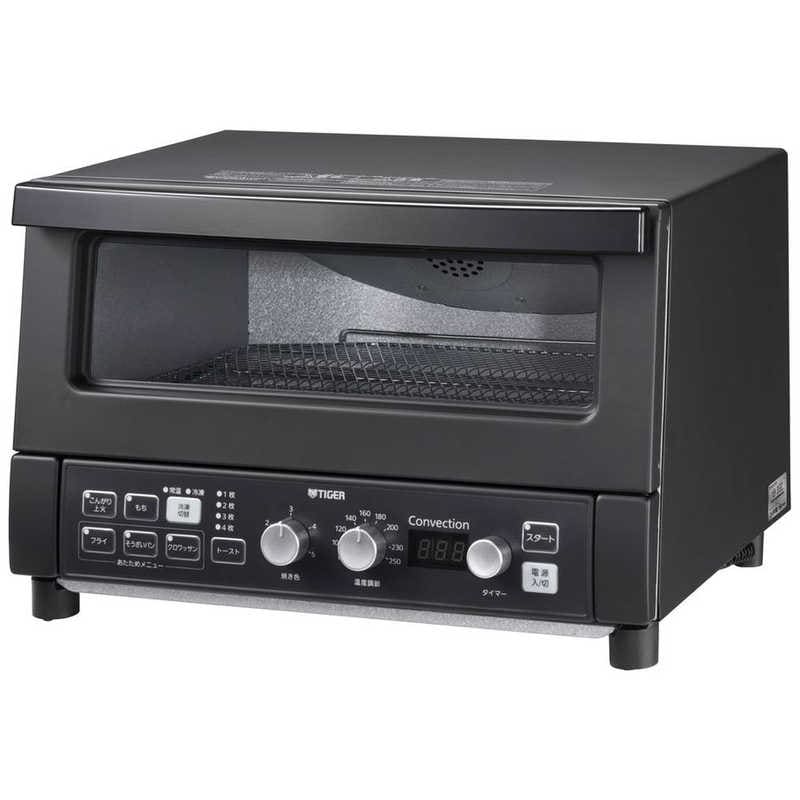 タイガー　TIGER　オーブントースター やきたて コンベクションオーブン&トースター 1312W/食パン4枚 マットブラック　KAV-A130KM