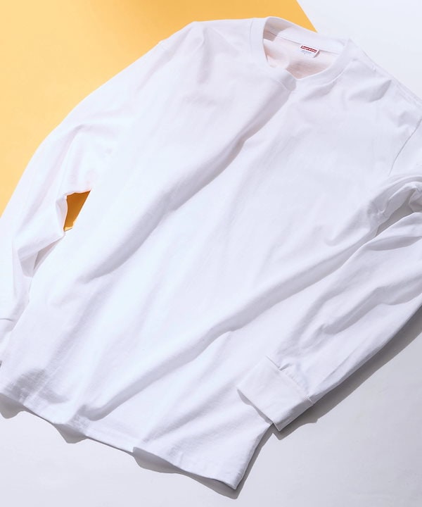 【最安値】Supreme アイボリー 長袖カットソー M Qoo10 Supreme Supreme ロンT 無地 長袖 カッ