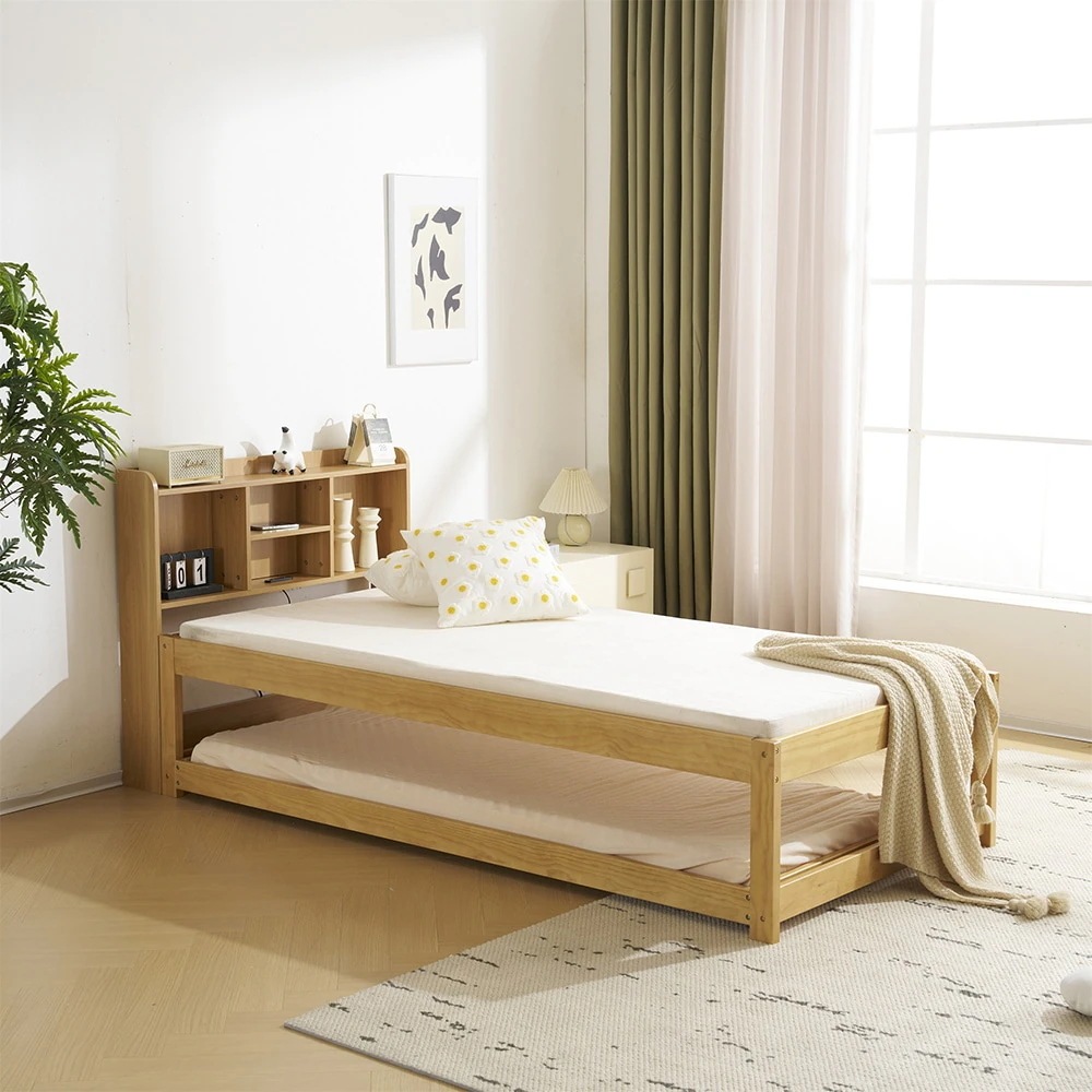 親子ベッド 二段ベッド 木製 ウッドベッド シングルベッド ディベッド 収納棚付き コンセント付き 多段ベッド ベッドフレーム エキストラベッド 収納 北欧風 おしゃれ 大人用 子供用耐震 新作