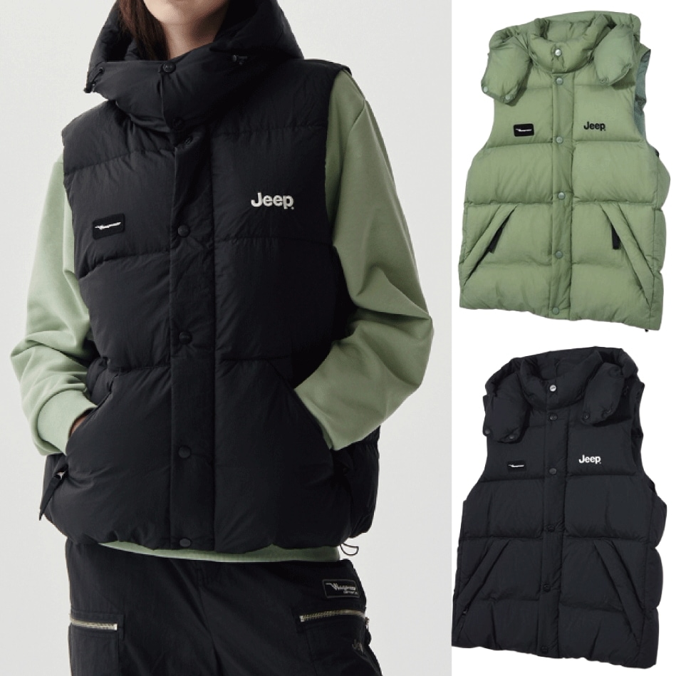 バンドネック ダウンベスト (2 COLORS)