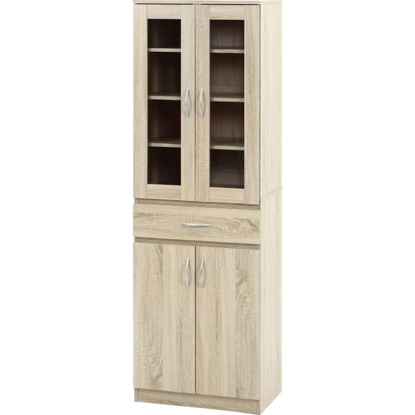 ハイキッチンキャビネット 約180x60cm オーク 組立品