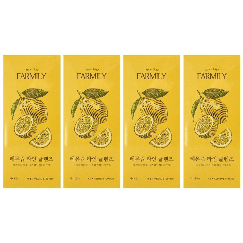 팜밀리 레몬 라인 클렌즈 브로멜라인 글루타치온 10포 X 4개
