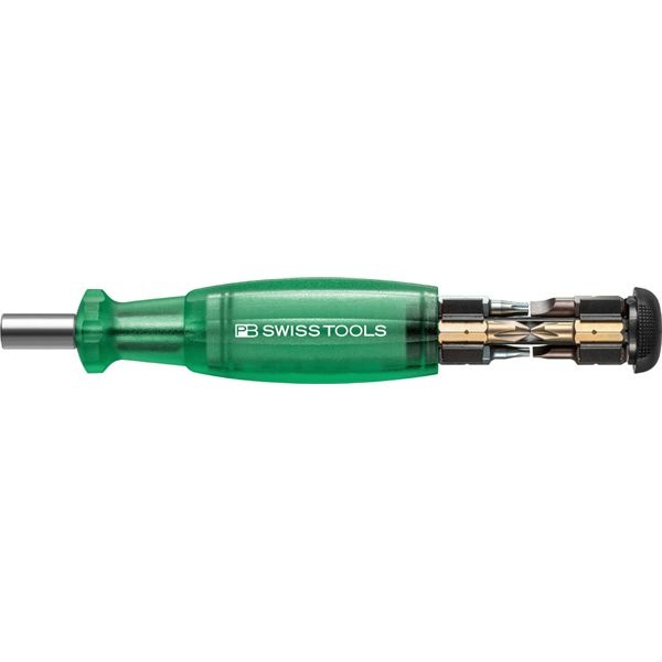 PB SWISS TOOLS ピービースイスツールズ マルチクラフト C6ドライバービットビット8本組 差替式ドライバー インサイダー グリーン 6464.GREEN