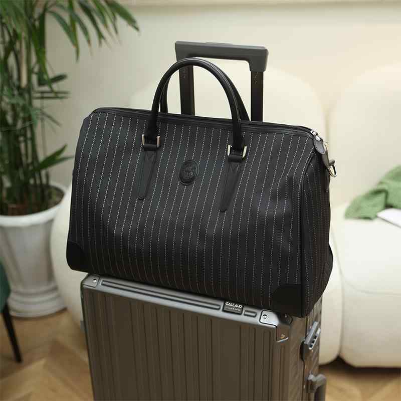 バッグ　ハンドバッグ　トラベル 縦縞の 英国 風 ビジネス 旅行 搭乗 バッグ短 距離 バッグ 手持ち 男女 フィットネス 5,667円