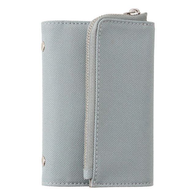 （まとめ買い）ダイゴー isshoni. ファスナーケース付き5穴バインダー マイクロ5サイズ グレー K1226 [x3]