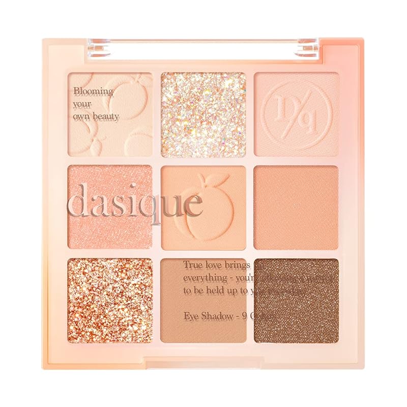 【迅速発送】Dasique 「公式」デイジーク#14 Peach Squeeze ピーチスクイーズアイシャドウ/9色アイシャドウパレット/アイシャドウ/涙袋メーカー/アイシャドウパレット
