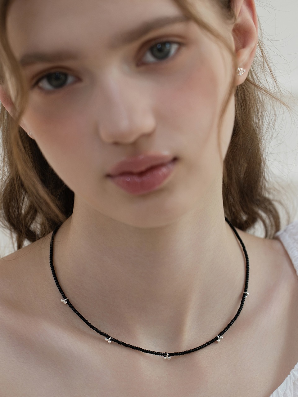 チェリー ボール ビーズ ネックレス