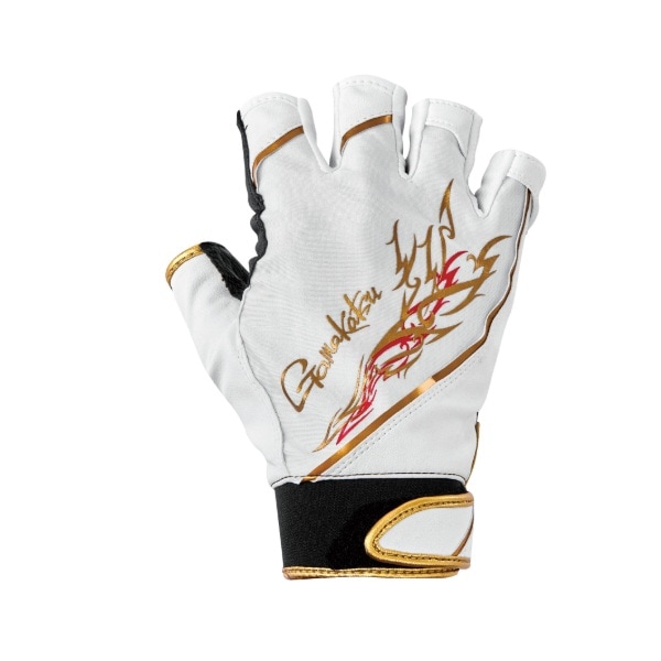 がまかつ 帽子 GM7309 ストレッチフィッシンググローブ(5本切) ホワイト L