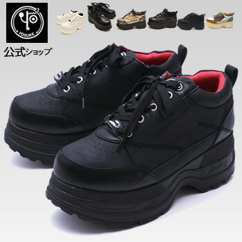 【公式SHOP特典キズ補修液付】 ヨースケ YOSUKE 厚底 スニーカー メンズ 7cm 厚底フラットシューズ