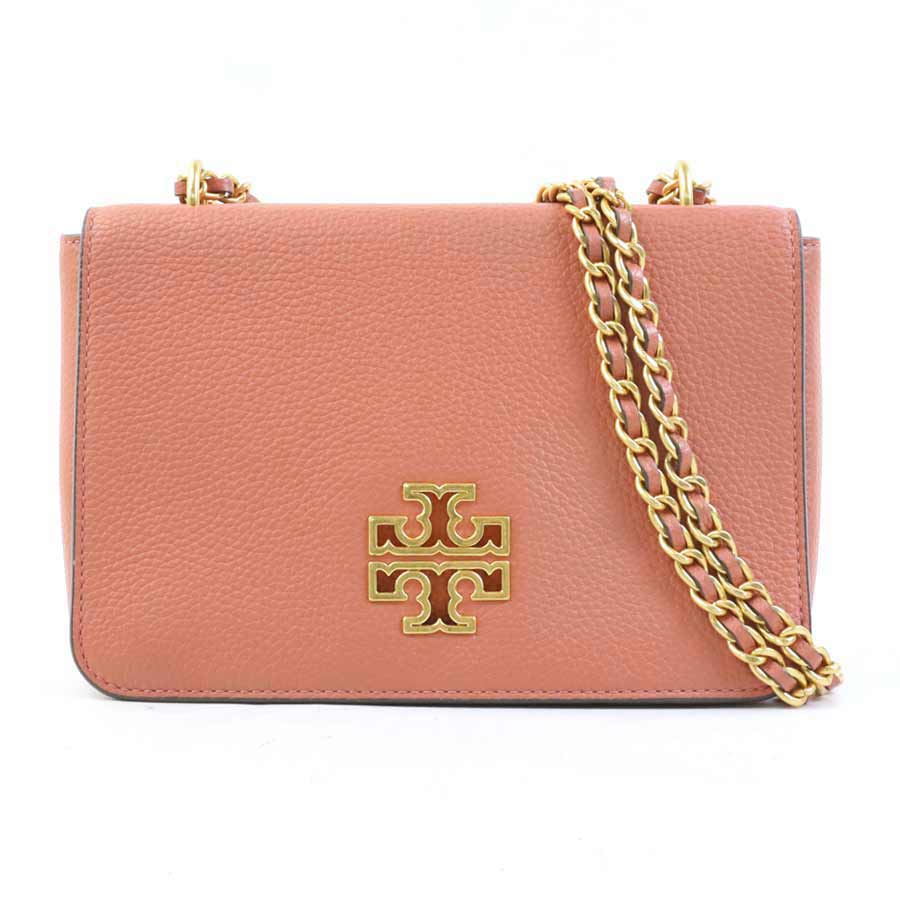 トリーバーチ Tory Burch ショルダーバッグ レザー コーラルオレンジ レディース r11152a