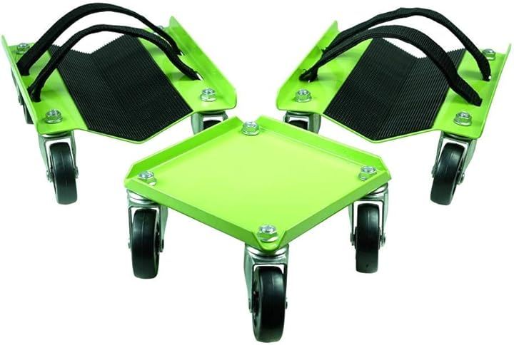 KF2014 スノーモービルドリー ３点セット 最大耐荷重680kg スキー固定用ダブルストラップ付き (ブラック) 5,757円