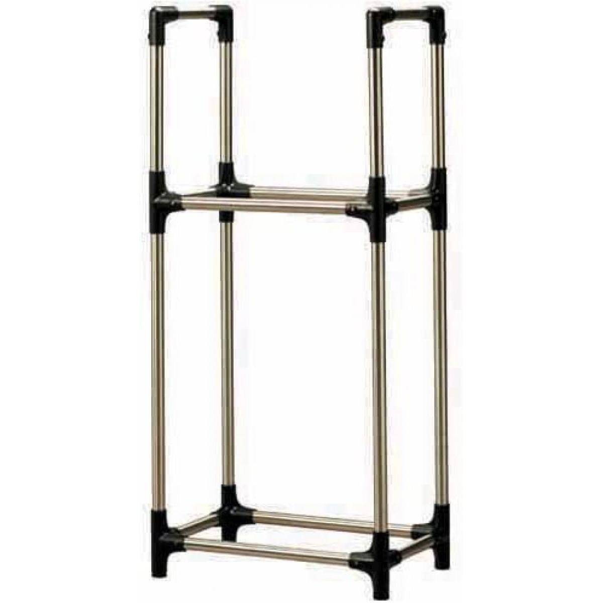 アイリスオーヤマ ステンレスタイヤラック KSL-590 ブラック　耐荷重120kg サビにくい 普通自動車用タイヤ4本【お客様組立】