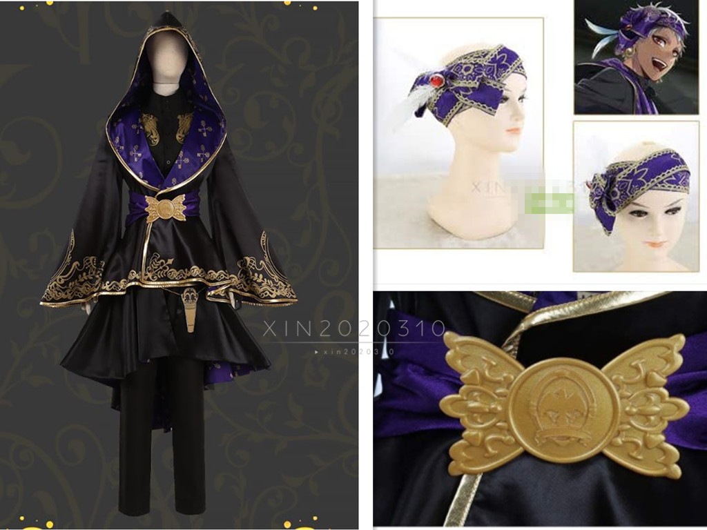 ターバン 小道具付き ツイステッドワンダーランド リドル レオナ エース イデア 全員 式典服 コスプレ衣装 カリムアルアジーム 風