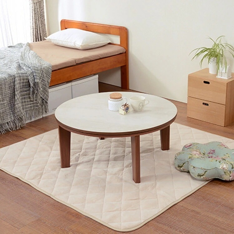 【目玉商品】カジュアルコタツ ｱﾍﾞﾙSE80丸BR (代引不可)(TD)