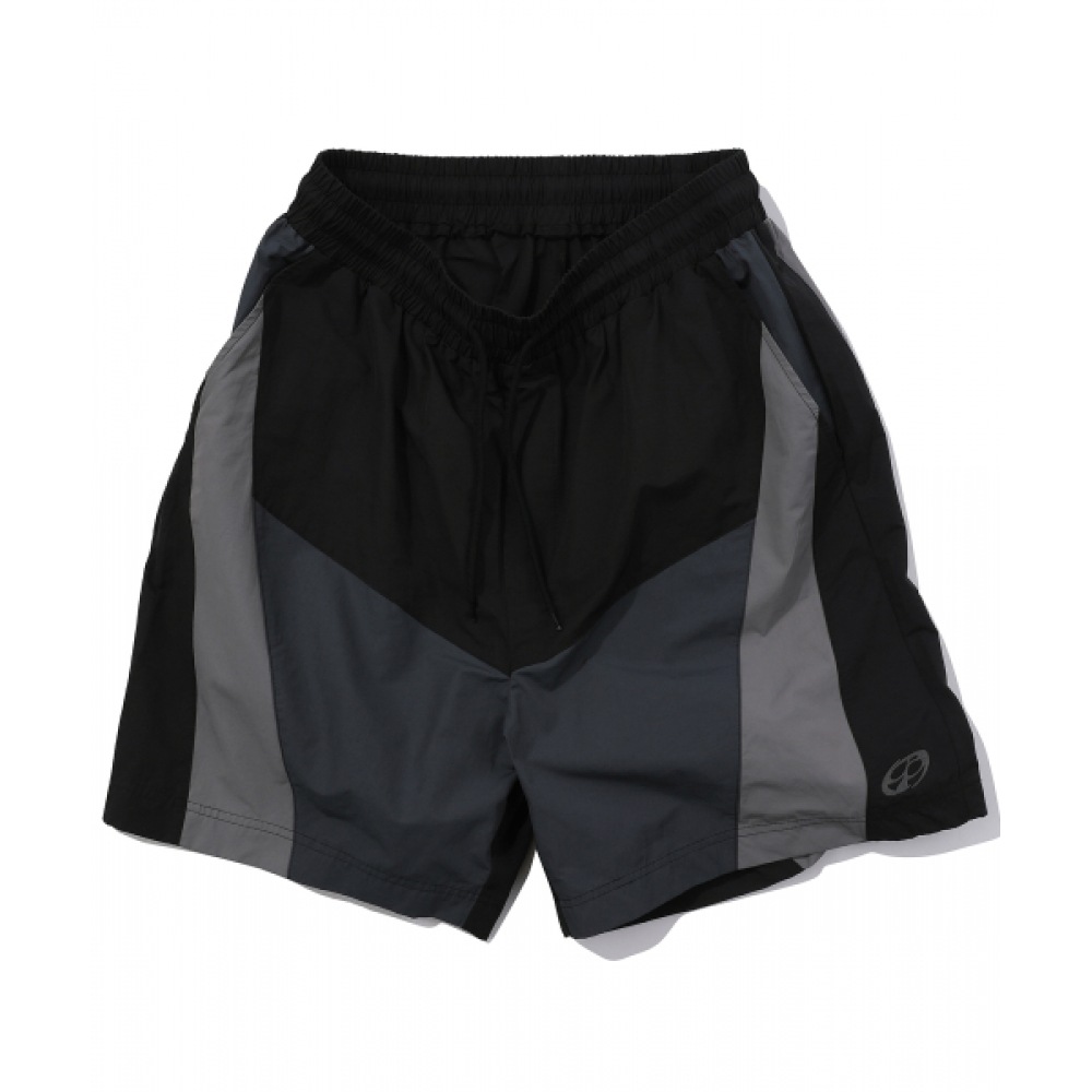 CPGN スタジオミックスナイロンブロックショーツブラック