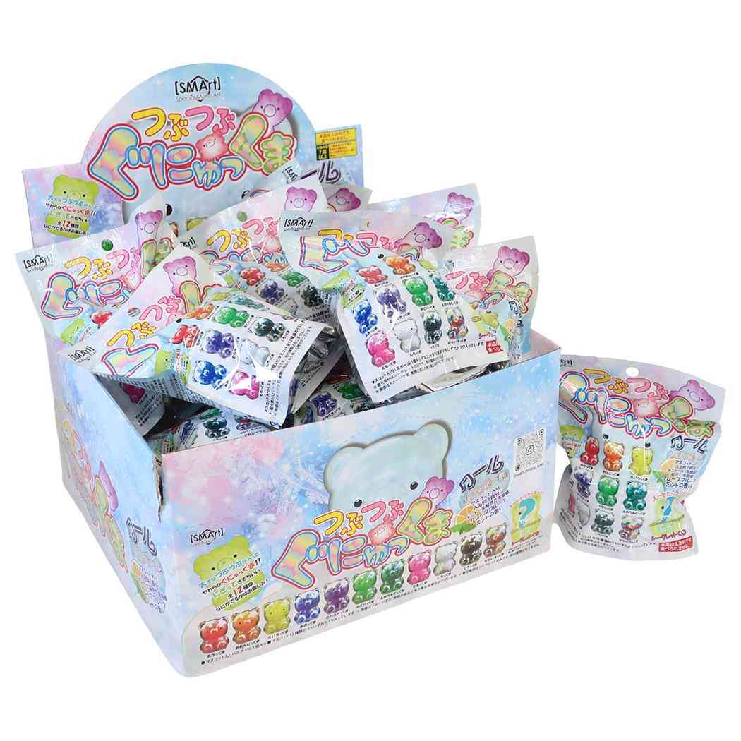 入浴剤 つぶつぶぐにゅっくまクールバスボール 全12種 24個入セット おもしろ雑貨 グッズ