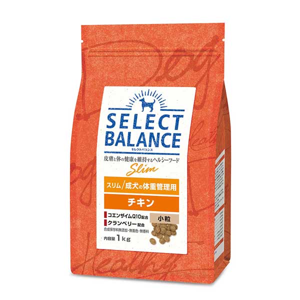 【8個セット】ベッツ・チョイス・ジャパン　セレクトバランス スリム チキン 小粒 成犬 体重管理用 1kg
