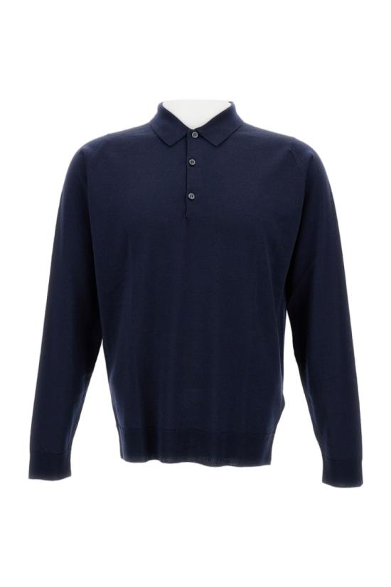 JOHN SMEDLEY Men Sweatshirts BELPERMIDNIGHT Blue