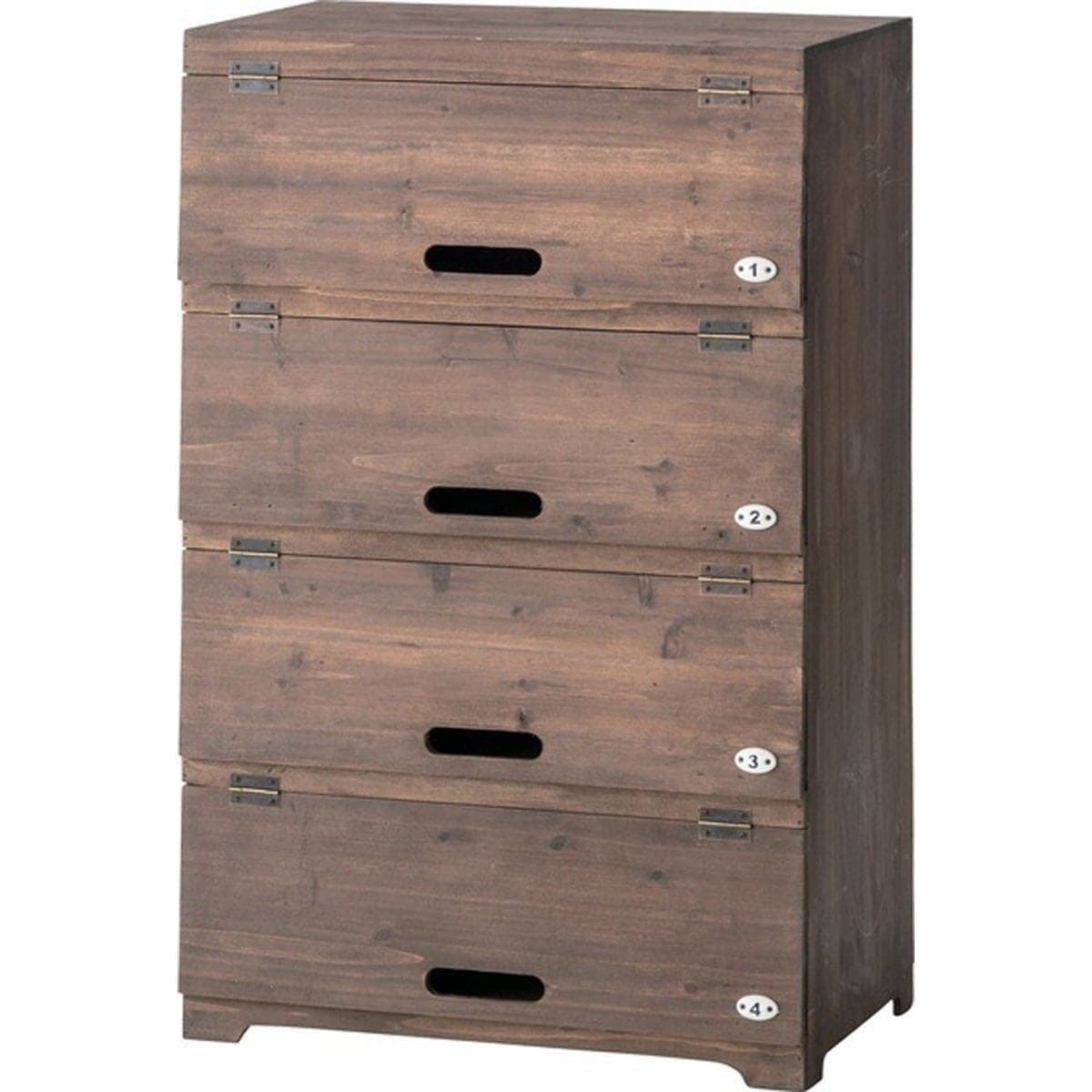 シューズラック CCR-401 天然木 杉 レトロ アンティーク 靴箱 靴入れ 収納 4段 木製 おしゃれ キャビネット 収納家具