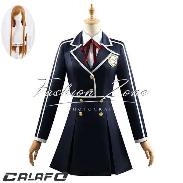 【期間限定】ハロウィンソードアート・オンライン 風 結城 明日奈/アスナ 制服 コスプレ衣装 ウィッグ ハロウィン 演出服 変装