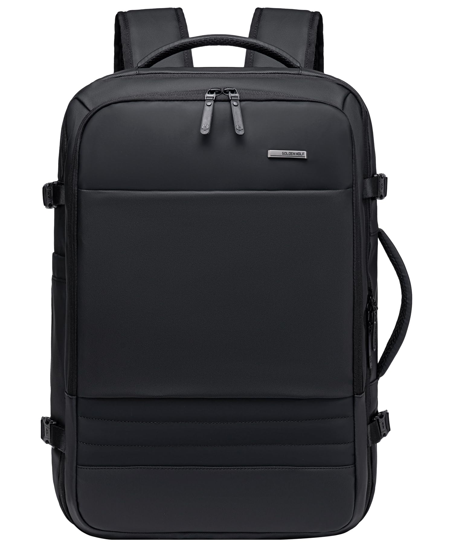 [Aerokyo] ビジネスリュック メンズ マチ拡張 33L43L 大容量 撥水 17.3インチPC対応 A4 多収納 3WAY（背負い・縦持ち・横持ち） キャリーオン チェストベルト 通勤 出張