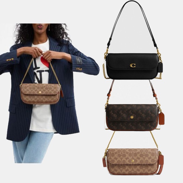 ショルダーバッグ バッグ ブルック フラップ チェーン バッグ・シグネチャー キャンバス レディースブルック チェーン バック CAN90 CAN91 CAN92