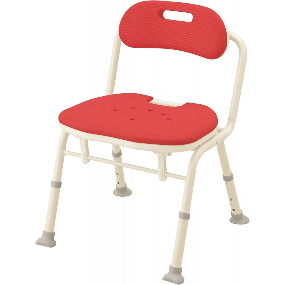 アロン化成 安寿 折りたたみシャワーベンチ IN-S レッド 536-342 介護 介助 介護用 風呂椅子 風呂イス シャワー 椅子