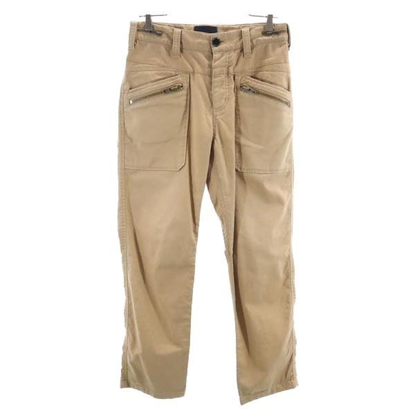 ロング ストレートパンツ w28 茶系 3.1 PHILLIP LIM ボタンフライ メンズ