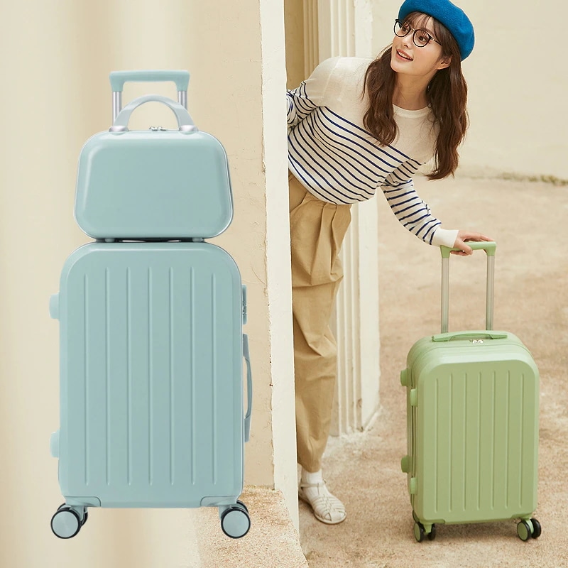 男性 小さくて新鮮なスーツケース 強くて丈夫な学生 スーツケース パスワード レザーケース 女性 ユニバーサル 日本のトロリーケース ホイールバッグキャリーバッグ 5,745円