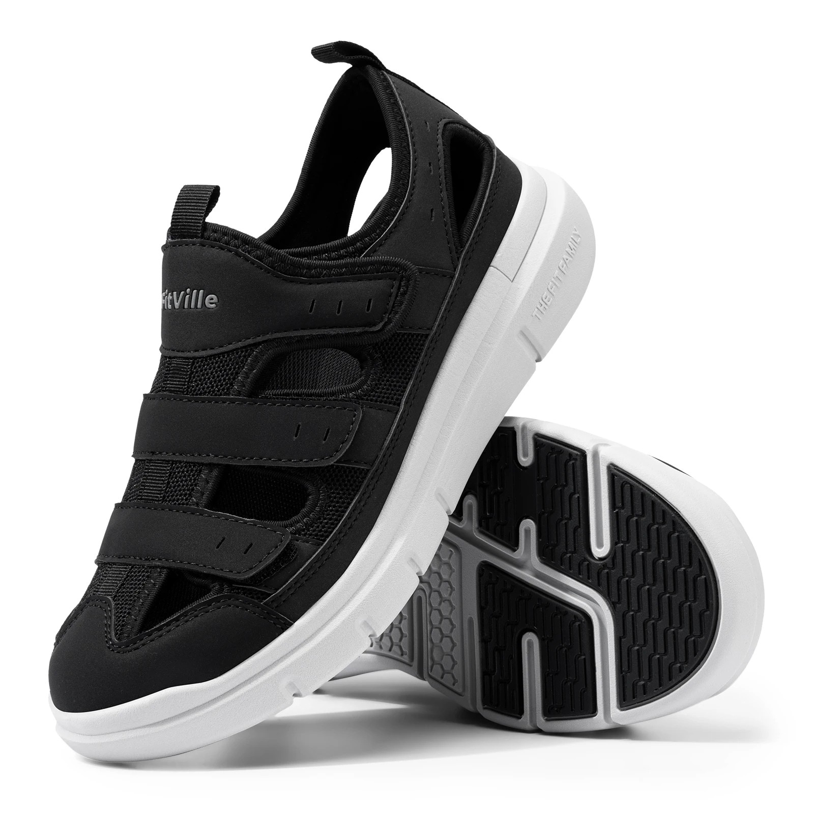 男性用の軽量カジュアルサンダル,足底筋膜炎,アーチサポート,鎮痛,ゆったりとした糖尿病シューズ,メンズサンダル