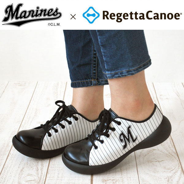 Re:getA リゲッタ 千葉ロッテマリーンズ プロ野球コラボ スニーカー リゲッタカヌー メンズ レディース 応援グッズ BCFS6901LM-BCFS6801LM