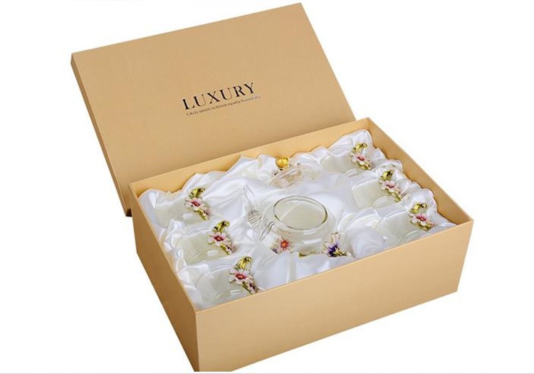 早い者勝ち ティーカップ ティーポット マスターカップ カンフーティーカップ 青いバラ 個人カップ 耐熱グラス デイジー 7点セット