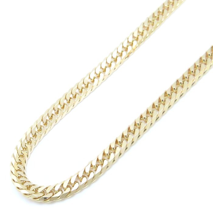 喜平ネックレス K18YG イエローゴールド 6面 ダブル 50cm 20.3g/76148【中古】