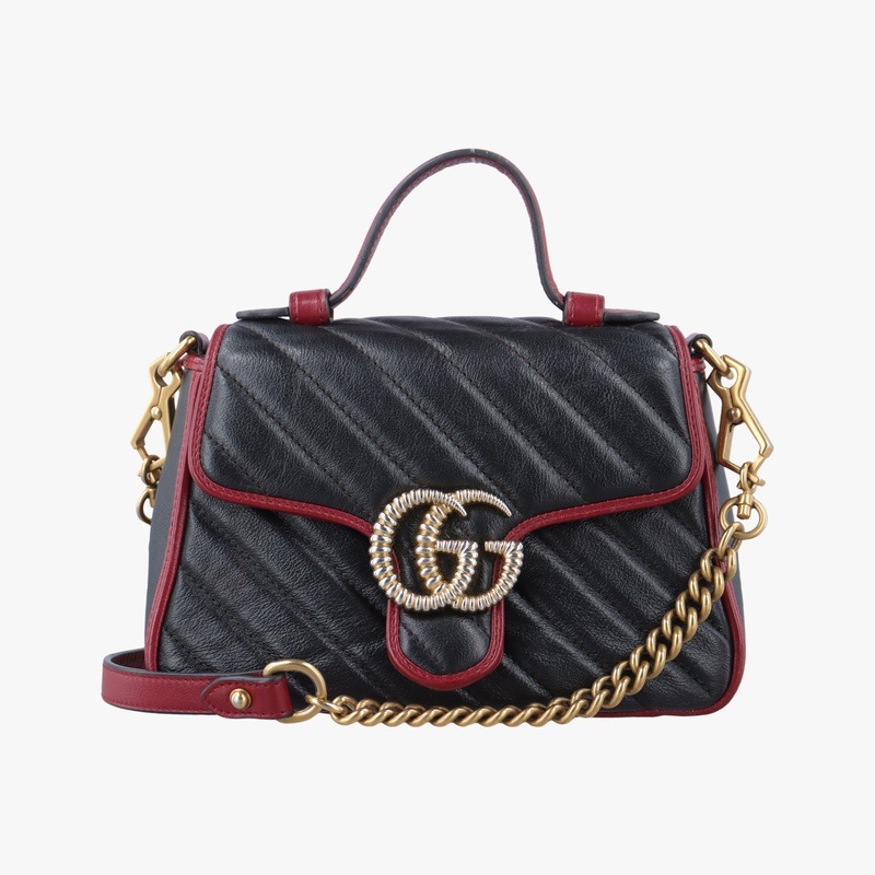 GGマーモントブラック×レッドレザー583571E029736439中古