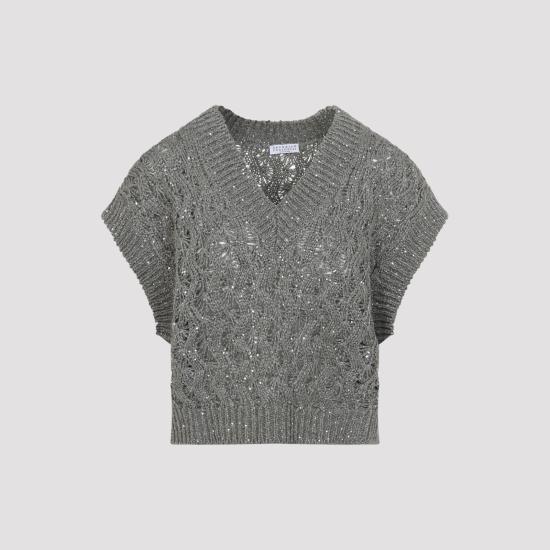 BRUNELLO CUCINELLI Women Sweater MEA371112 C9125 SAGE GREEN