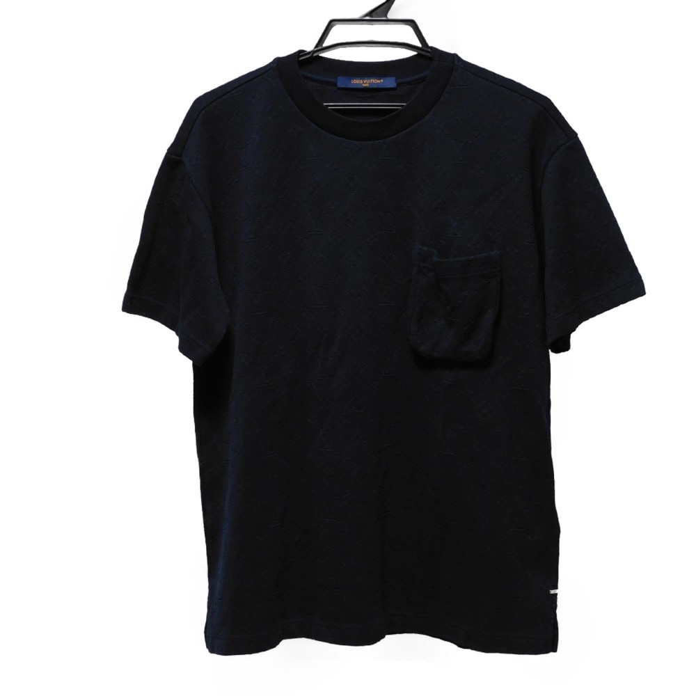【中古】 半袖Tシャツ LVロゴ ジャガード M 175/95A 現行 シグネチャー 3Dポケット モノグラム 1A7XRR