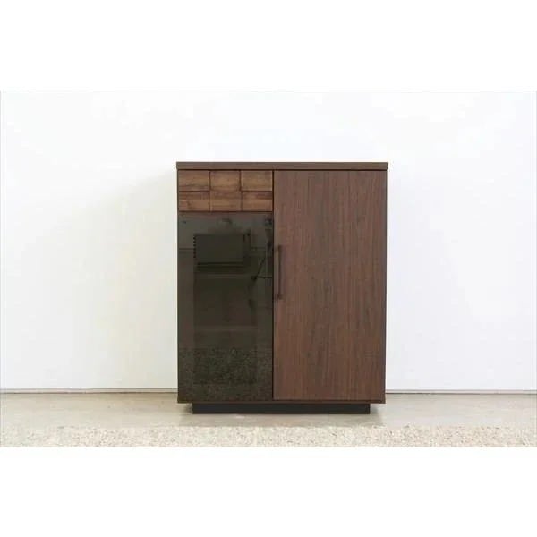 キャビネット 扉付きラック ミッドセンチュリー 北欧 おしゃれ 引き出し 電話台 日本製 完成品 サイドボード 70cm 31,070円