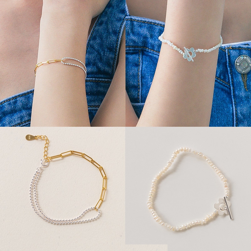 [925silver]シャクリーナ シルバーブレスレット/韓国ファッション 大人気 プレゼント 女性アクセサリー 5,368円