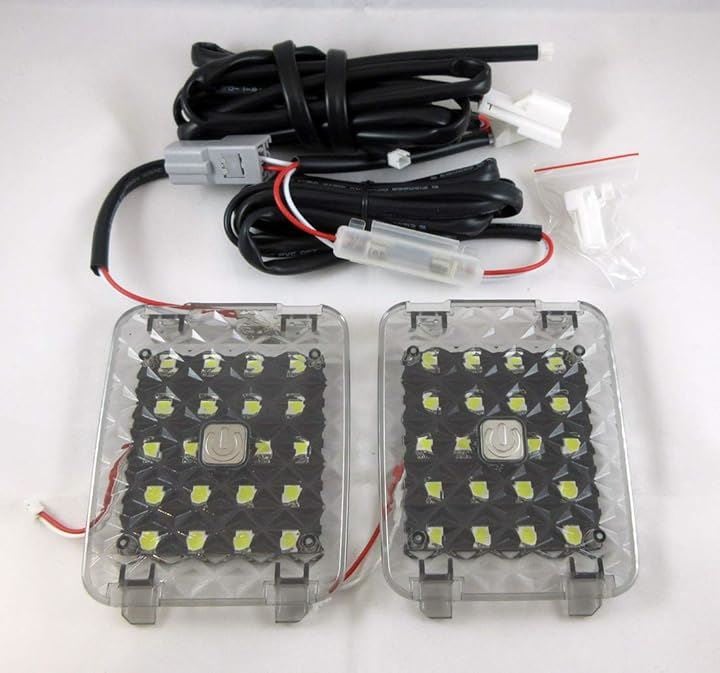 互換品 アルファード ヴェルファイア 30系 ラゲージ ラゲッジ 増設ランプ 増設キット トヨタ LED 新型 左右2個取付タイプカラー画像を使った取り付け説明書付き