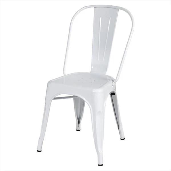 ダイニングチェア 椅子 2脚セット おしゃれ 椅子 チェア いす イス ガレージ スタッキング スチール 完成品 座面高さ43cm